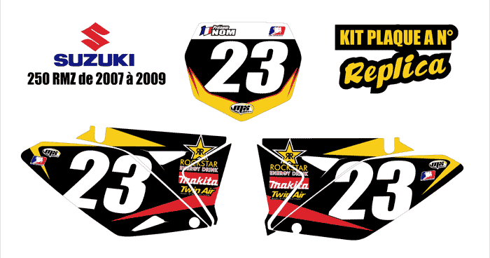 autocollant numero moto