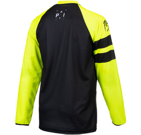 Maillot cross Pull-In Challenger Original Solid Yellow Black Dos