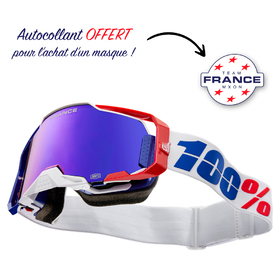 Masque cross 100% Armega Team France MXDN - Ecran Mirror (6)