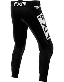 Pantalon cross FXR Clutch Black-White 2024 Dos