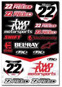 Planche d'autocollants Chad REED TwoTwo Motorsport