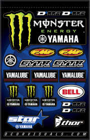Planche d'autocollants D'Cor Monster Yamaha Star Racing