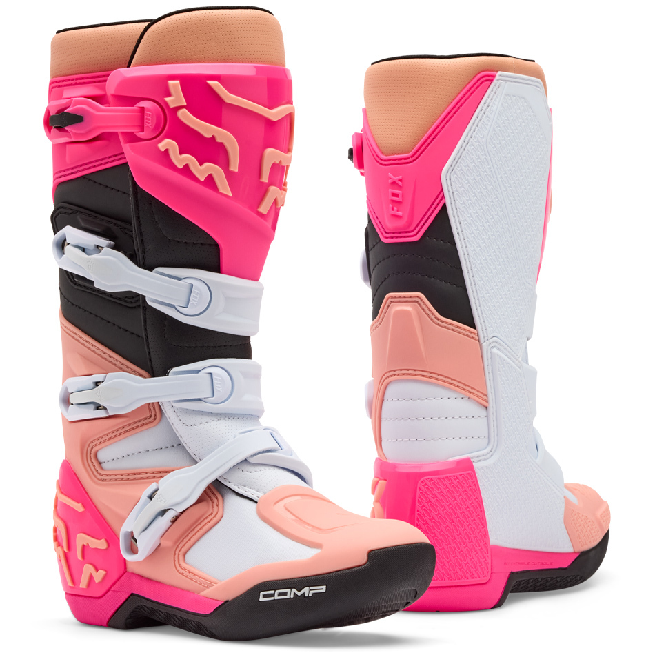 Bottes moto cross Fox 2026 Femme Comp Rose