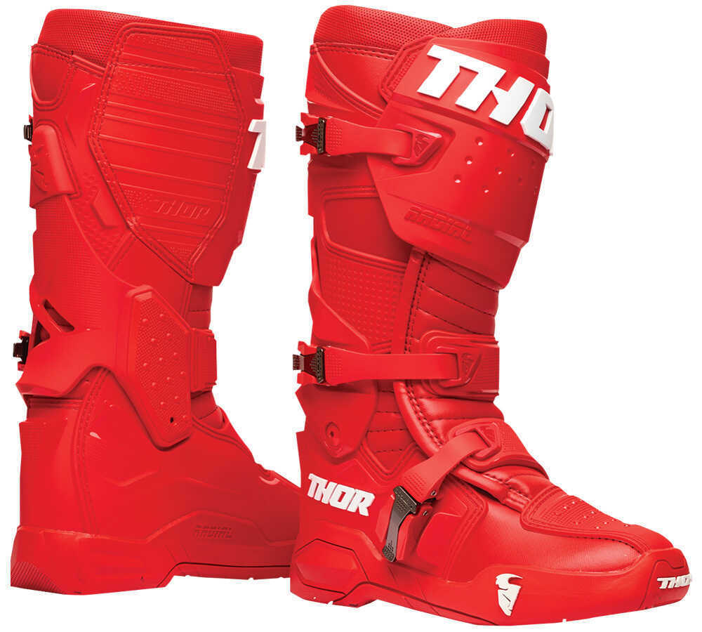 Botte moto online cross rouge