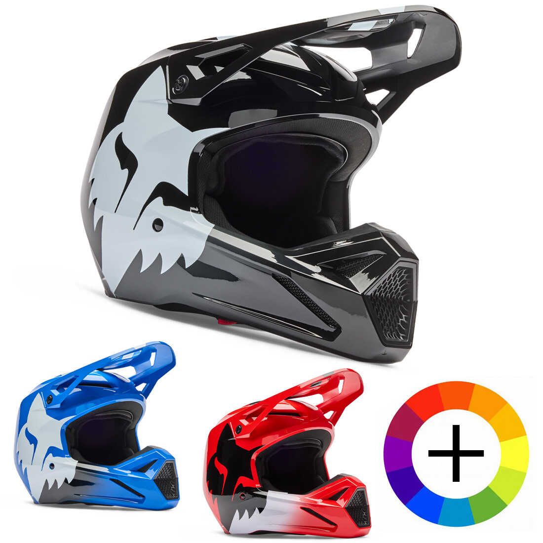 Casque cross Fox V1 Shield 2026
