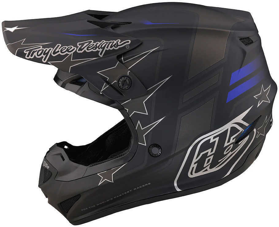 Casque cross Troy Lee Designs SE4 Polyacrylite Flagstaff Noir 2023