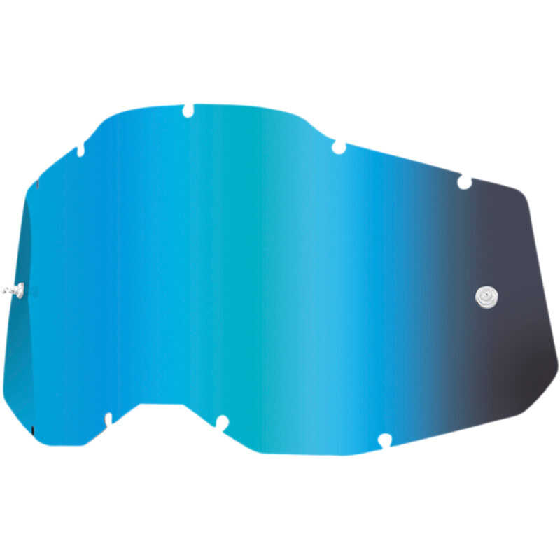 ECRAN REMPLACEMENT BLEU POUR MASQUE LUNETTE 100% FMF RACECRAFT, ACCURI ET STRATA