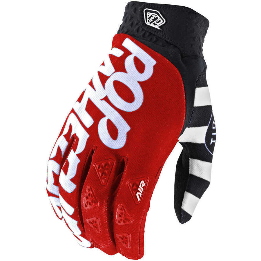 Gants Motocross Troy Lee Designs 2018 Air Honda Rouge-Blanc (S , Rouge