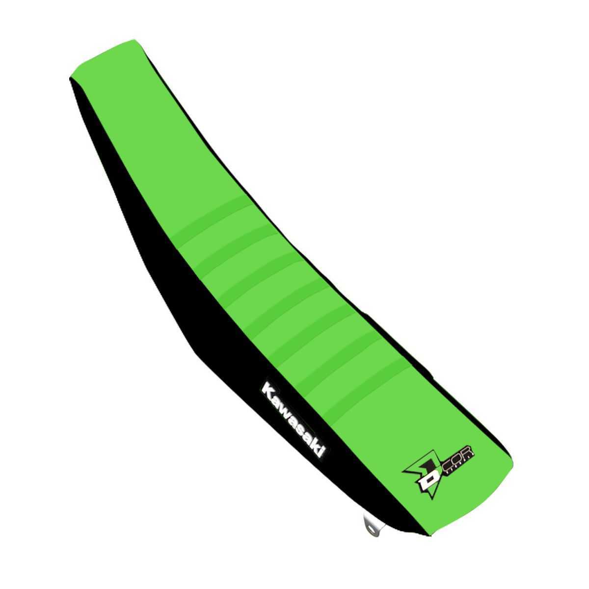 Housse De Siège Pour Moto Tout-terrain - Similicuir Vert Et Noir - Dimensions 79.4x49.6 Cm