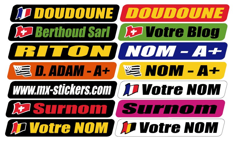  Autocollant pour casque de moto sticker Identité