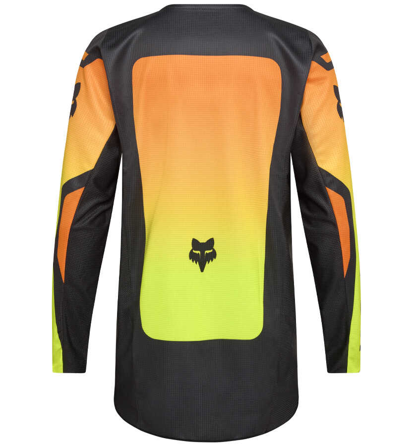Maillot Motocross Fox – Jaune Néon Tête De Renard – Manches Longues – Taille XL