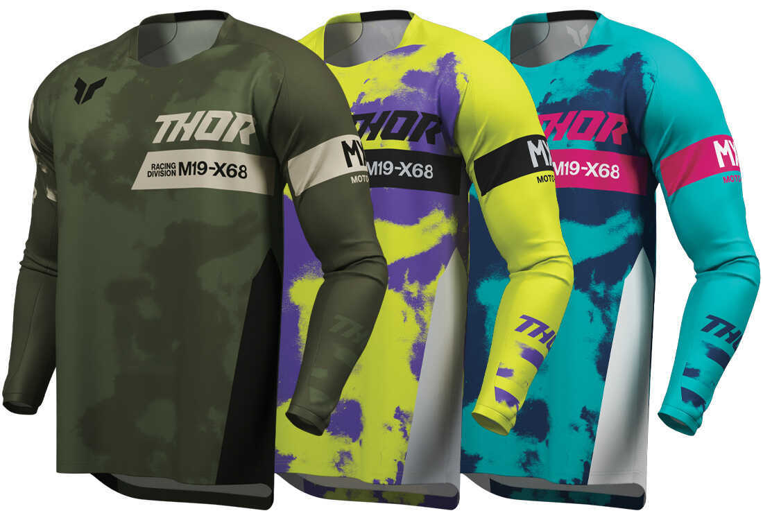 Maillot De Moto Thor Homme - Taille 2XL, Manches Longues, Multicolore - Occasion, Bon état