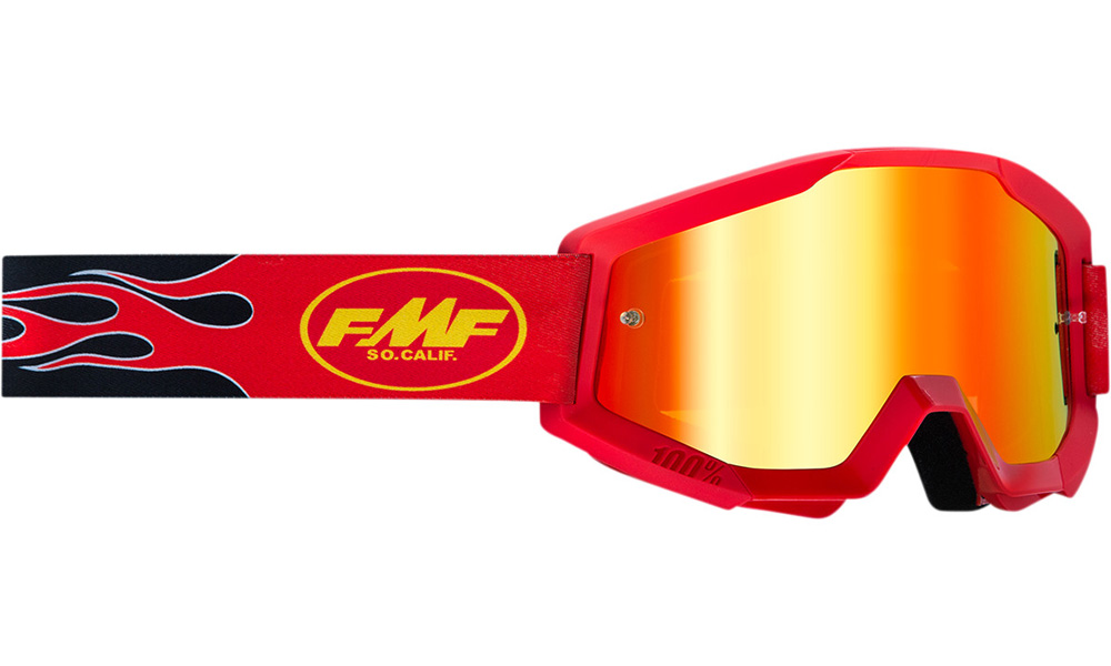 Masque cross FMF Powercore Flame Rouge - Ecran Iridium