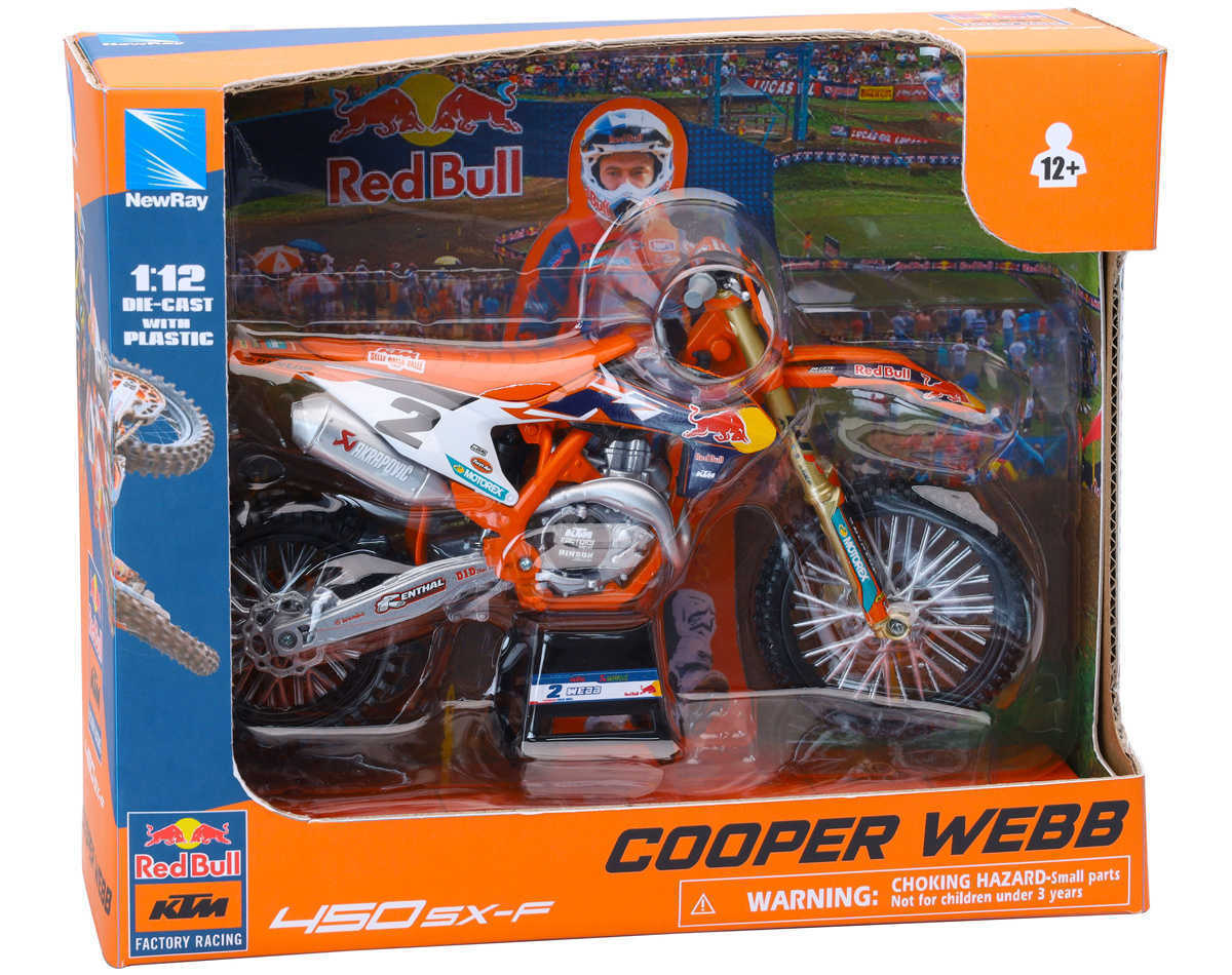 MAQUETTE KTM 450 SX-F FACTORY RED BULL 1/6 - Maquettes Moto Rouen