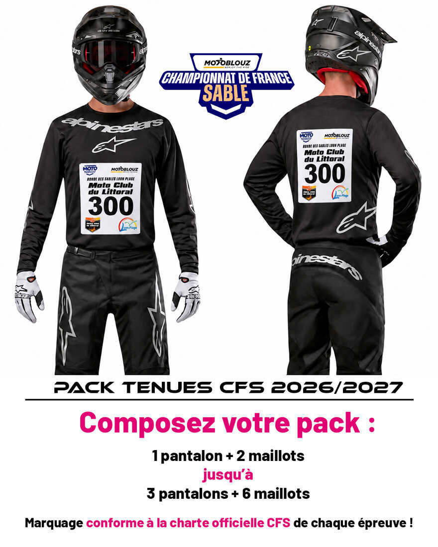 Pack tenues CFS 2026:2027 Alpinestars Fluid Graphite