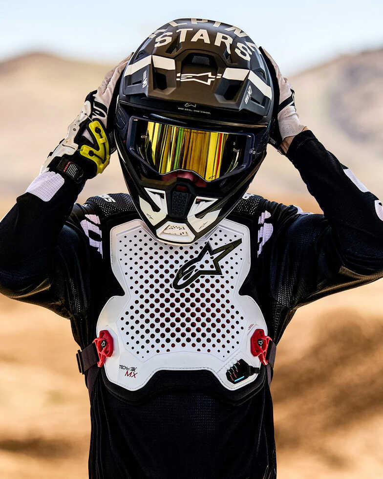 Armure De Poitrine Alpinestars A-5 Plasma - Protection Dorsale Moto Cross, Noir/rouge/blanc, CE Niveau 2