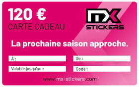 120€ - Carte cadeau MX-Stickers