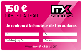 150€ - Carte cadeau MX-Stickers