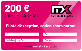 200€ - Carte cadeau MX-Stickers