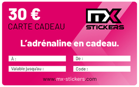 30€ - Carte cadeau MX-Stickers