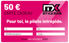 50€ - Carte cadeau MX-Stickers