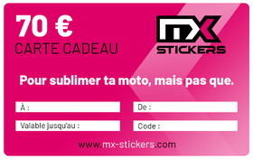 70€ - Carte cadeau MX-Stickers