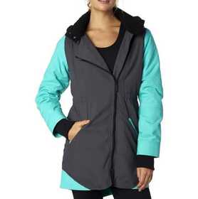 Blouson Femme Magnitude Gris et Turquoise - Devant