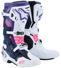Bottes cross Alpinestars Tech 10 Blanc-Violet 2026