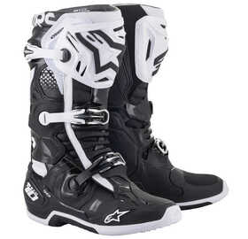 Bottes cross Alpinestars Tech 10 Noir-Blanc 2024