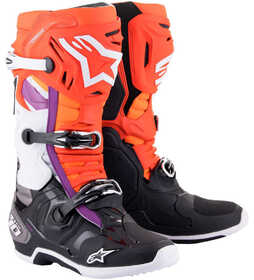 Bottes cross Alpinestars Tech 10 Rouge Fluo 2024