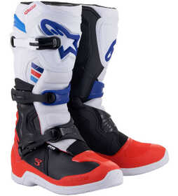 Bottes cross Alpinestars Tech 3 Rouge-Bleu 2024