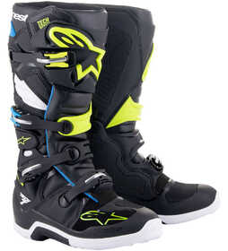 Bottes cross Alpinestars Tech 7 Noir-Jaune Fluo 2023