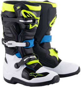 Bottes cross Enfant Alpinestars Tech 7S Bleu-Jaune Fluo 2024