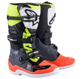 Bottes cross Enfant Alpinestars Tech 7S Noir-Jaune Fluo 2024