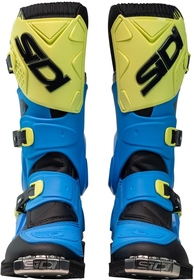 Bottes cross Enfant Sidi Flame Bleu-Jaune 2025 (4)