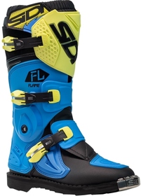 Bottes cross Enfant Sidi Flame Bleu-Jaune 2025