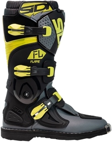 Bottes cross Enfant Sidi Flame Noir-Jaune 2025 (2)