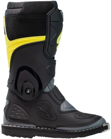 Bottes cross Enfant Sidi Flame Noir-Jaune 2025 (3)