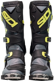 Bottes cross Enfant Sidi Flame Noir-Jaune 2025 (4)