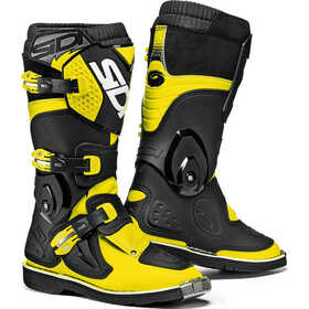 Bottes cross Enfant Sidi Flame Noir-Jaune Fluo 2024