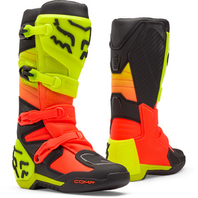 Bottes cross Fox Comp Orange-Jaune Fluo 2026