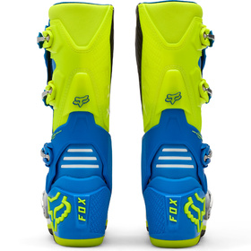 Bottes cross Fox Motion Bleu-Jaune Fluo 2026 (2)