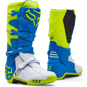 Bottes cross Fox Motion Bleu-Jaune Fluo 2026
