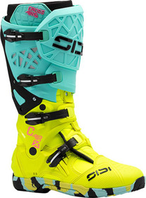 Bottes cross Sidi Crossair X Mint-Jaune