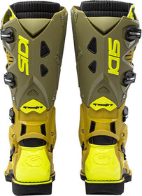 Bottes cross Sidi Crossfire 3 Olive-Jaune (5)