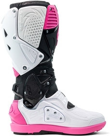 Bottes cross Sidi Crossfire 3 SRS Blanc-Rose 2025 (3)