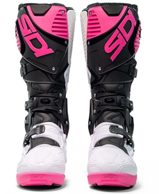 Bottes cross Sidi Crossfire 3 SRS Blanc-Rose 2025 (4)