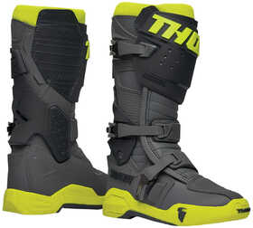 Bottes cross Thor Radial Gris-Jaune Fluo 2024