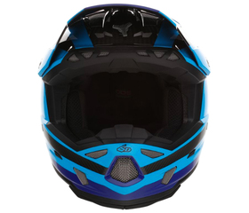 Casque cross 6D ATR-3 Pure Bleu 2026 Devant