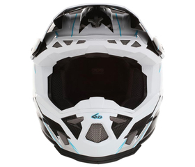 Casque cross 6D ATR-3 Reflex Blanc 2026 Devant